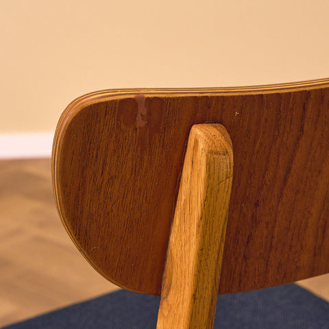 Danish dining chairs in teak & oak by Farstrup