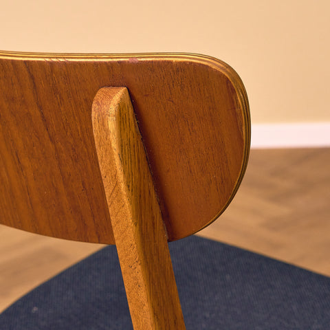 Danish dining chairs in teak & oak by Farstrup