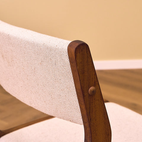 Danish dining chairs in walnut by Farstrup