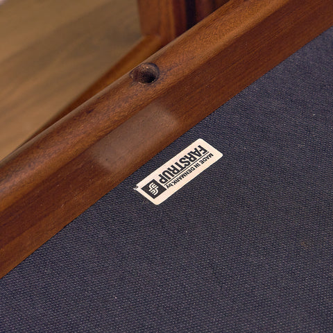 Danish dining chairs in walnut by Farstrup