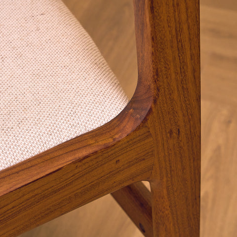 Danish dining chairs in walnut by Farstrup