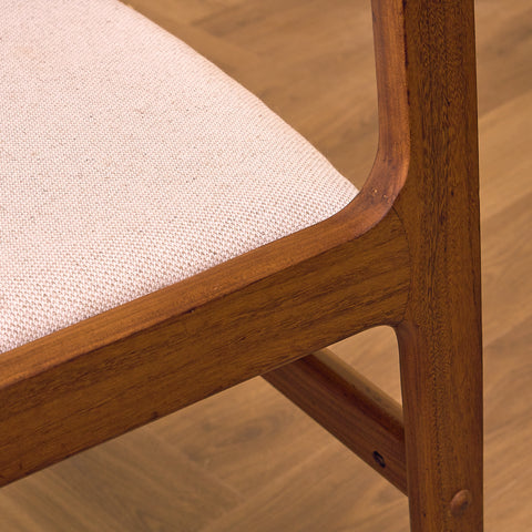 Danish dining chairs in walnut by Farstrup