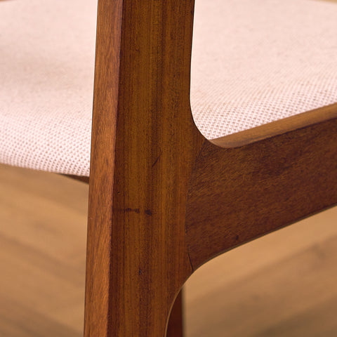 Danish dining chairs in walnut by Farstrup
