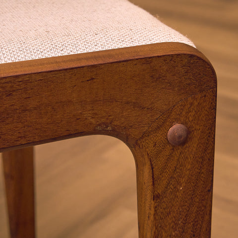 Danish dining chairs in walnut by Farstrup