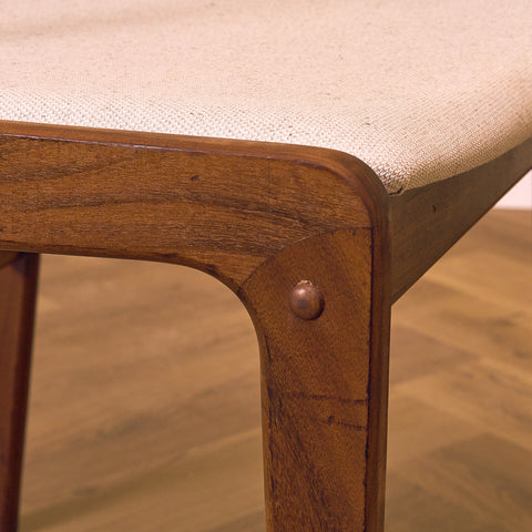 Danish dining chairs in walnut by Farstrup