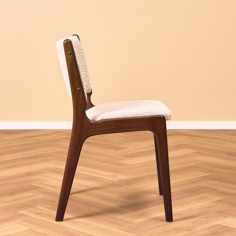 Danish dining chairs in mahogany by Erik Buch, model 98