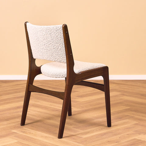 Danish dining chairs in mahogany by Erik Buch, model 98