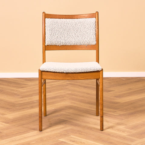 Swedish dining chairs in teak