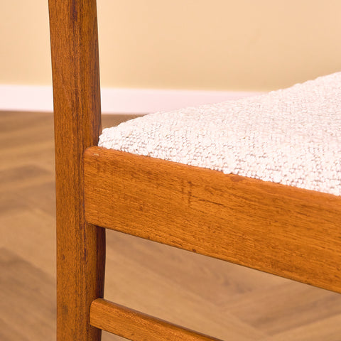 Swedish dining chairs in teak