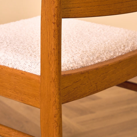 Swedish dining chairs in teak