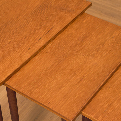 Swedish set of nest of tables in teak