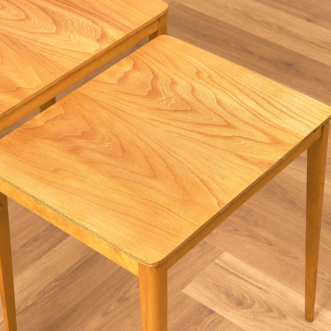 Swedish set of nest of tables in birch