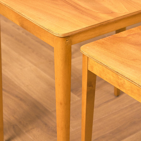 Swedish set of nest of tables in birch