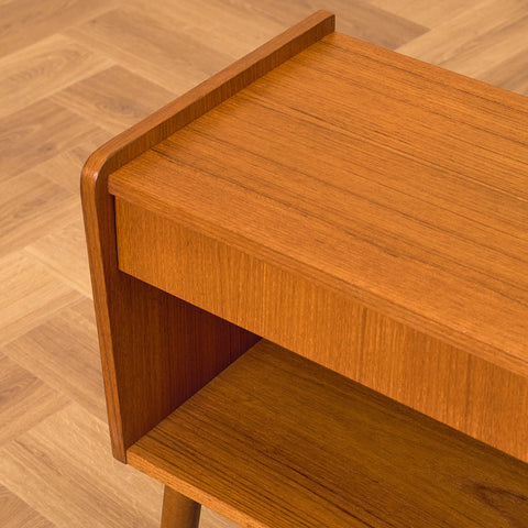 Swedish bedside tables in teak