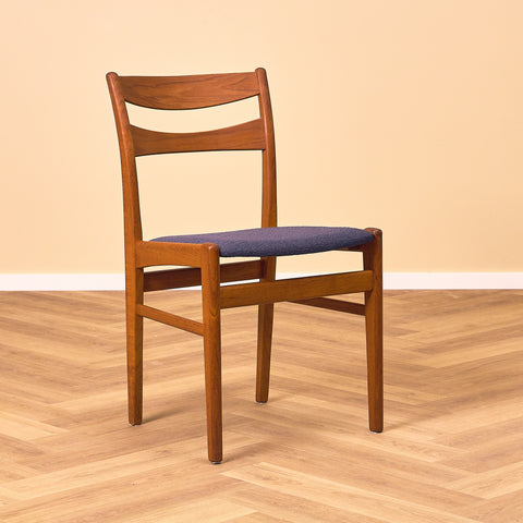 A set of 8 Swedish dining chairs in teak