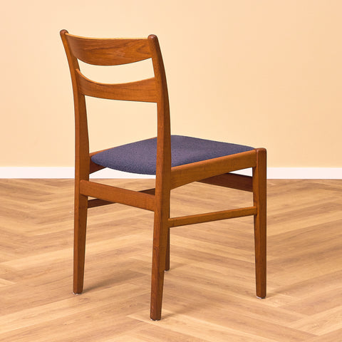 A set of 8 Swedish dining chairs in teak