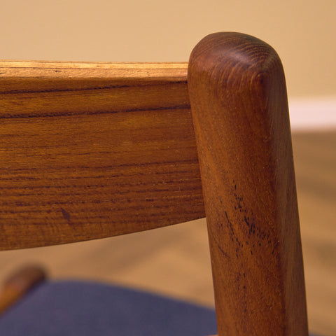 A set of 8 Swedish dining chairs in teak