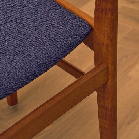 A set of 8 Swedish dining chairs in teak