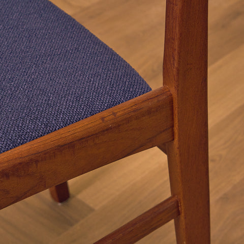 A set of 8 Swedish dining chairs in teak