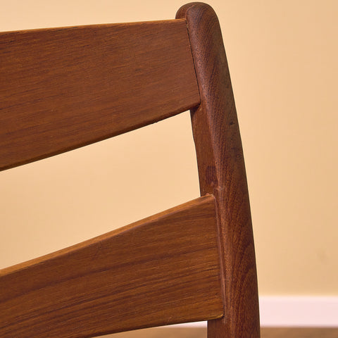 A set of 8 Swedish dining chairs in teak