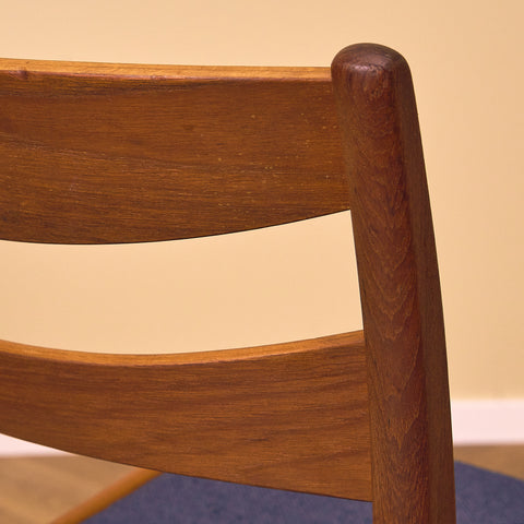 A set of 8 Swedish dining chairs in teak