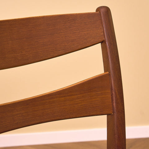 A set of 8 Swedish dining chairs in teak