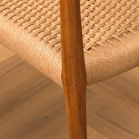 Danish dining chairs in solid teak by Niels Otto Møller, model 77