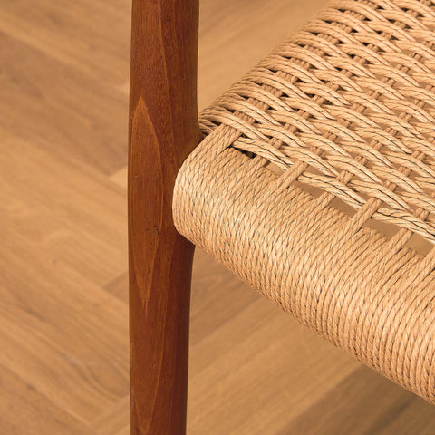 Danish dining chairs in solid teak by Niels Otto Møller, model 77