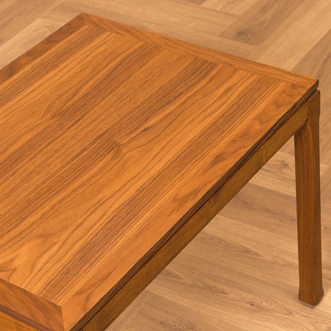 Swedish side table in walnut by Tingströms