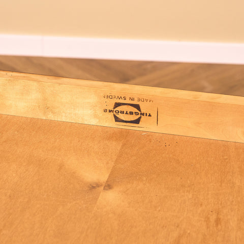 Swedish side table in walnut by Tingströms