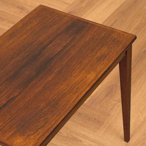 Danish side table in Santos rosewood