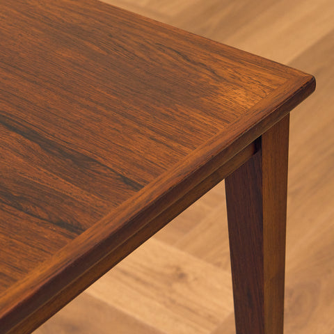 Danish side table in Santos rosewood