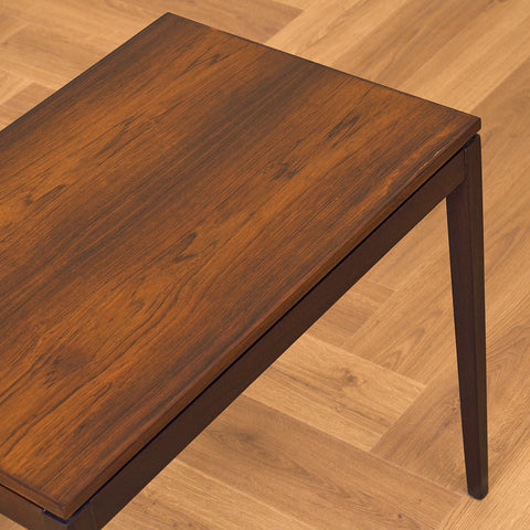 Danish side table in Santos rosewood