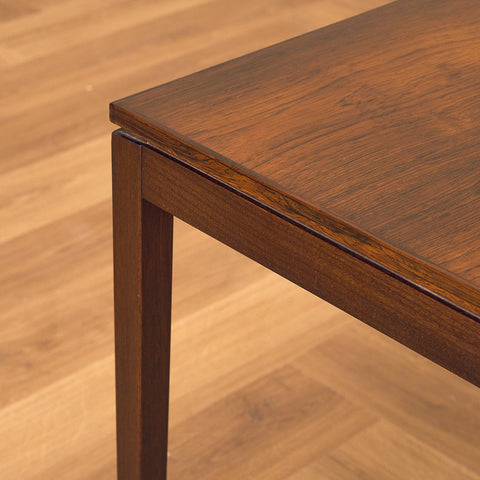 Danish side table in Santos rosewood