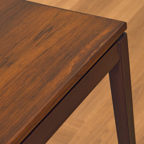 Danish side table in Santos rosewood
