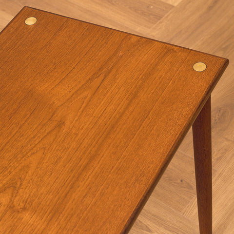 Swedish side table in teak