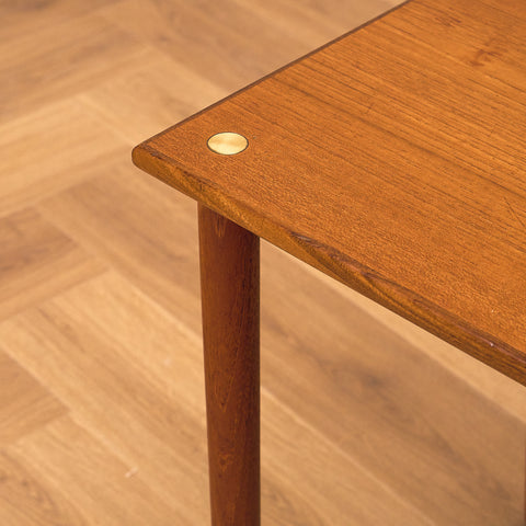 Swedish side table in teak