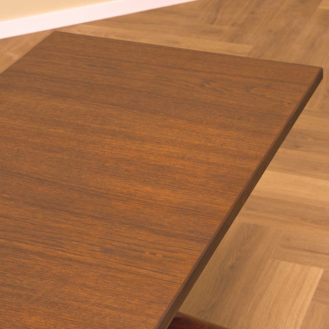 Swedish coffee table in walnut & teak by Skaraborgs Möbelindustri AB, Tibro