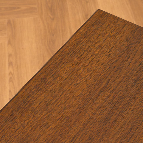 Swedish coffee table in walnut & teak by Skaraborgs Möbelindustri AB, Tibro