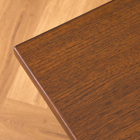 Swedish coffee table in walnut & teak by Skaraborgs Möbelindustri AB, Tibro