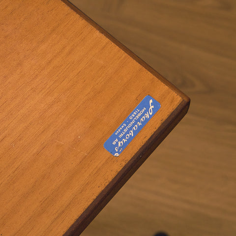 Swedish coffee table in walnut & teak by Skaraborgs Möbelindustri AB, Tibro