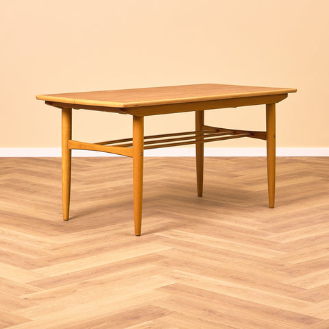 Swedish coffee table in teak and beech