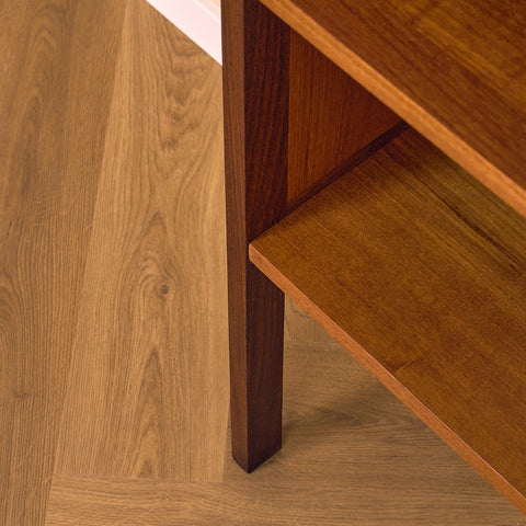 Swedish bookshelf in teak by Gillis Lundgren