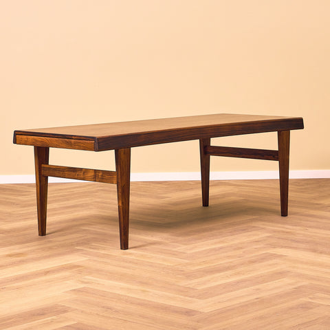 Danish coffee table in Santos rosewood most likely by Johannes Andersen