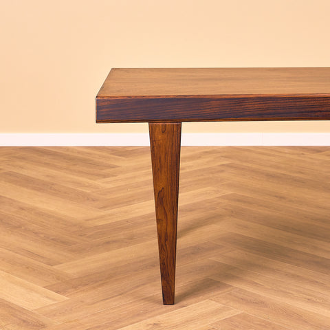 Danish coffee table in Santos rosewood most likely by Johannes Andersen