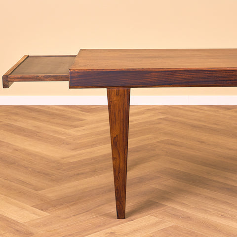 Danish coffee table in Santos rosewood most likely by Johannes Andersen