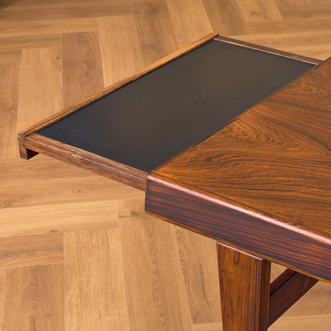 Danish coffee table in Santos rosewood most likely by Johannes Andersen