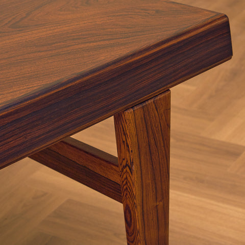Danish coffee table in Santos rosewood most likely by Johannes Andersen