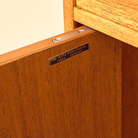 Swedish sideboard in teak by Ajfa Möbelfabrik, Tibro