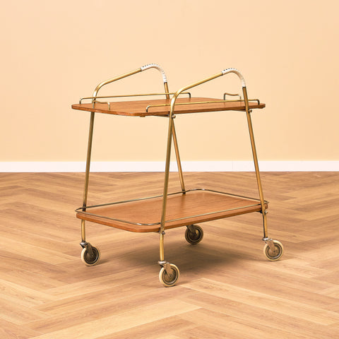 Swedish serving trolley in teak